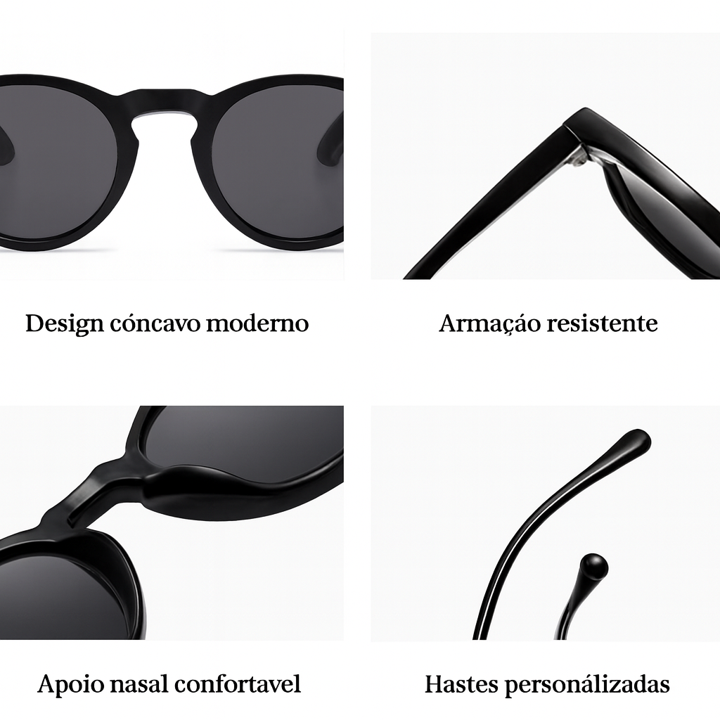 Óculos Redondo Retrô Lumen