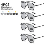 Óculos Hexagonal Metálico Lunare Chroma