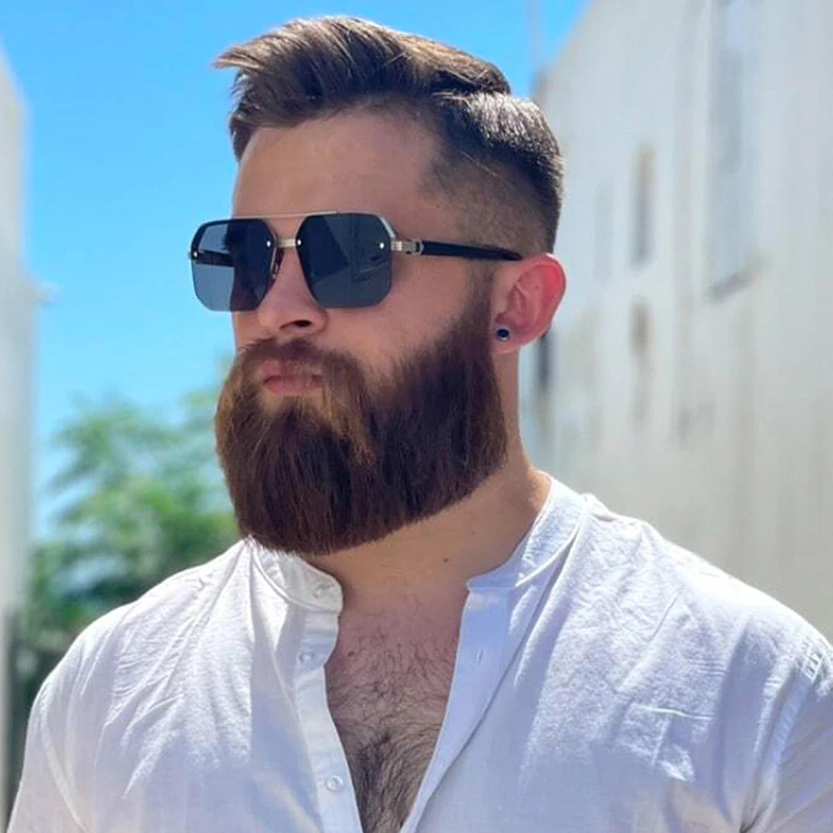 Óculos Hexagonal Nero