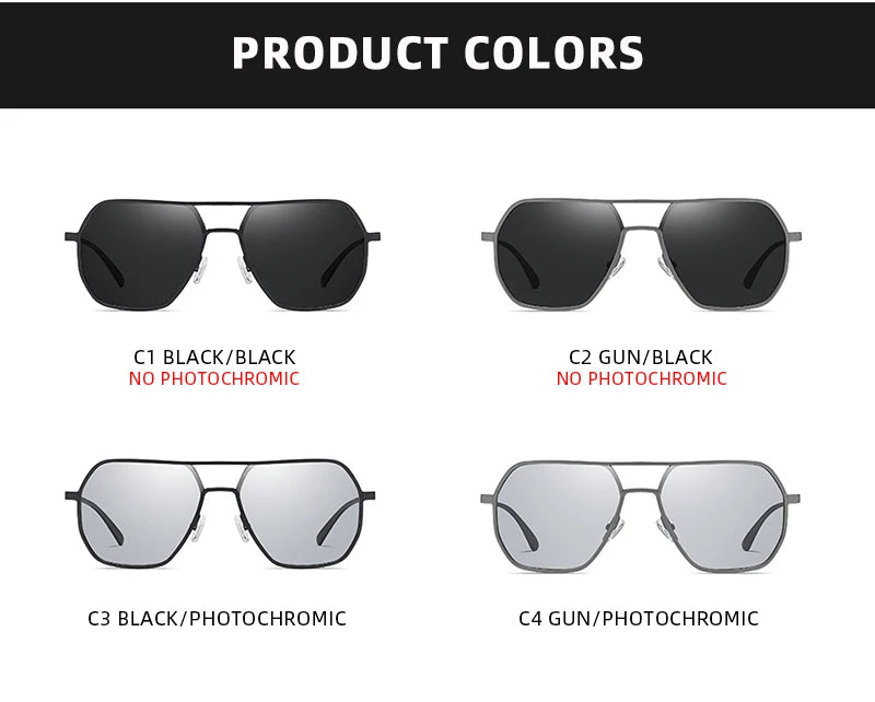 Óculos Hexagonal Metálico Lunare Chroma