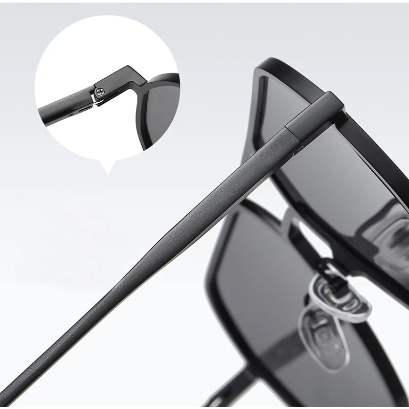 Óculos Hexagonal Metálico Lunare Chroma