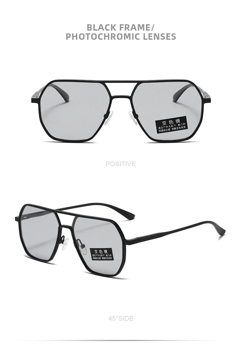 Óculos Hexagonal Metálico Lunare Chroma