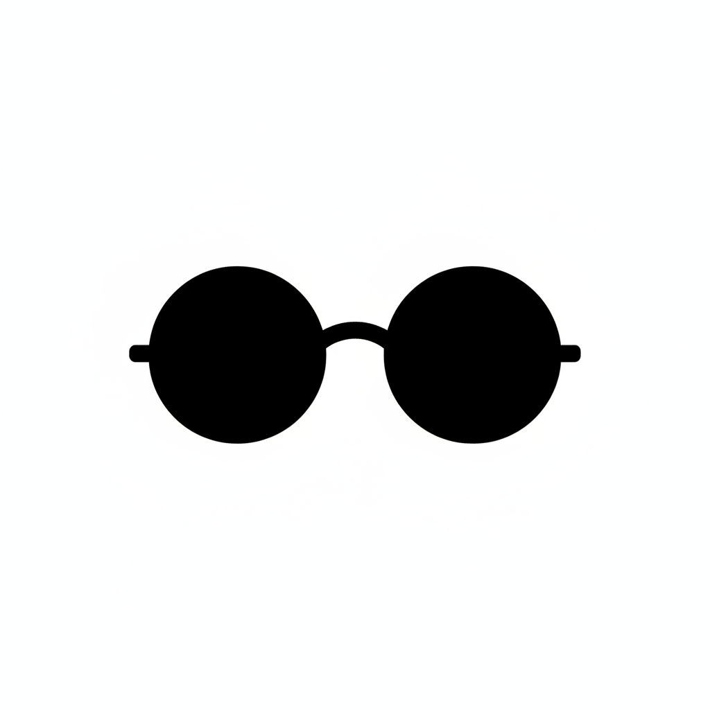 the sunglass should be all black, and also it should be a round sunglass model