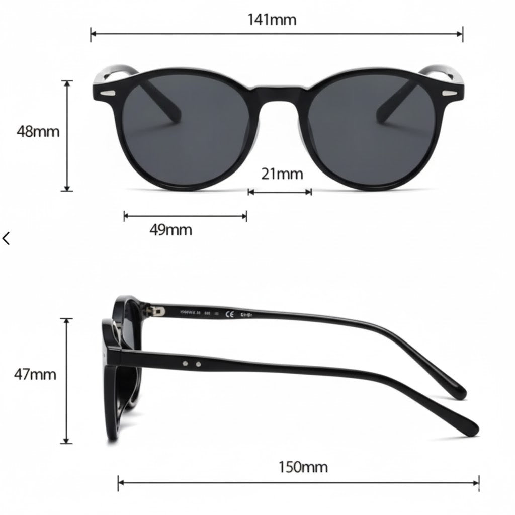 Óculos Retrô Redondo Lunare Velluto